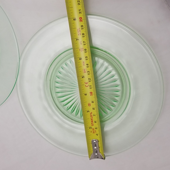 Depression Era Green Uranium Underplates - Picture 5 of 14